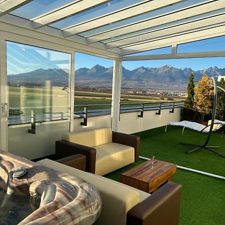 Tatra Billetee Apartman S Luxusnym Vyhladom Na Vysoketatry A Sukromnym Wellness Poprad Zewnętrze zdjęcie