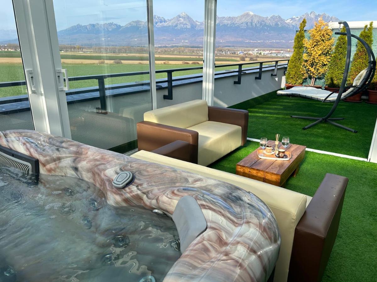 Tatra Billetee Apartman S Luxusnym Vyhladom Na Vysoketatry A Sukromnym Wellness Poprad Zewnętrze zdjęcie